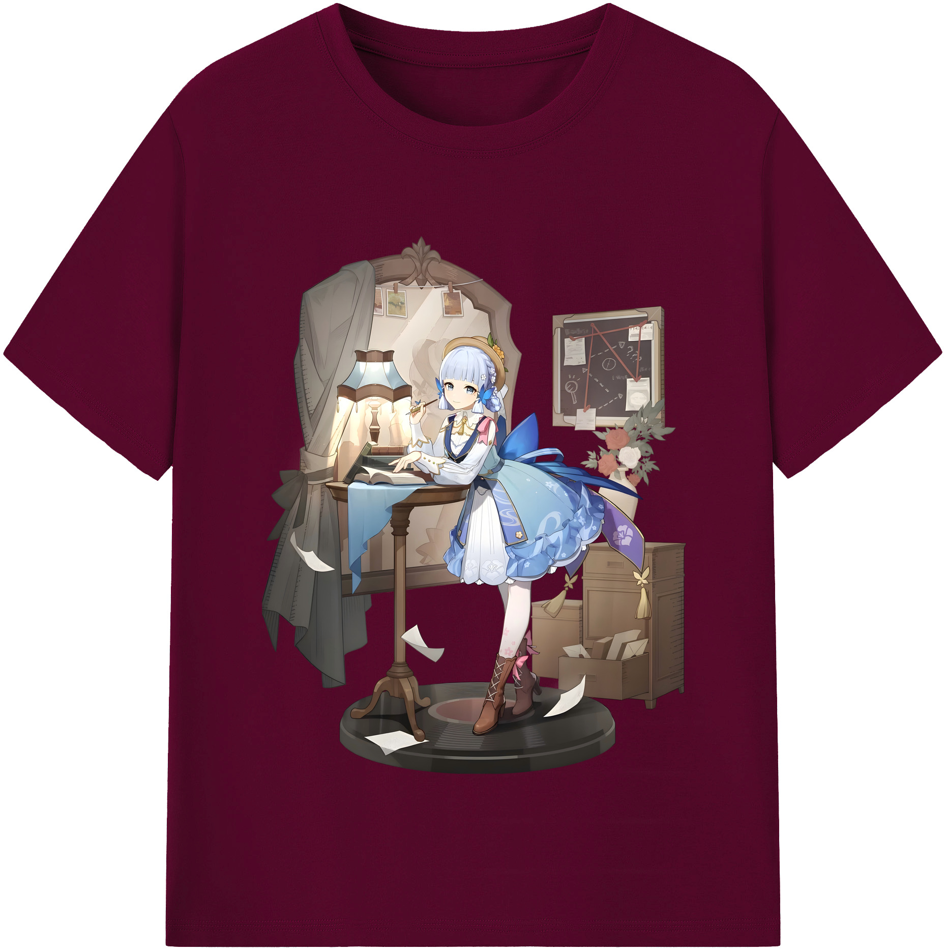 げんし神 神里綾華 神宮寺レン genshin Kamimiya Ren レディースカジュアルプリントTシャツ（綿100％）